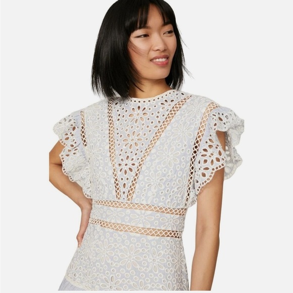 Saylor Shanice Lace Romper in Yankee Pinstripe Medium
Womens Cotton - Picture 5 of 15